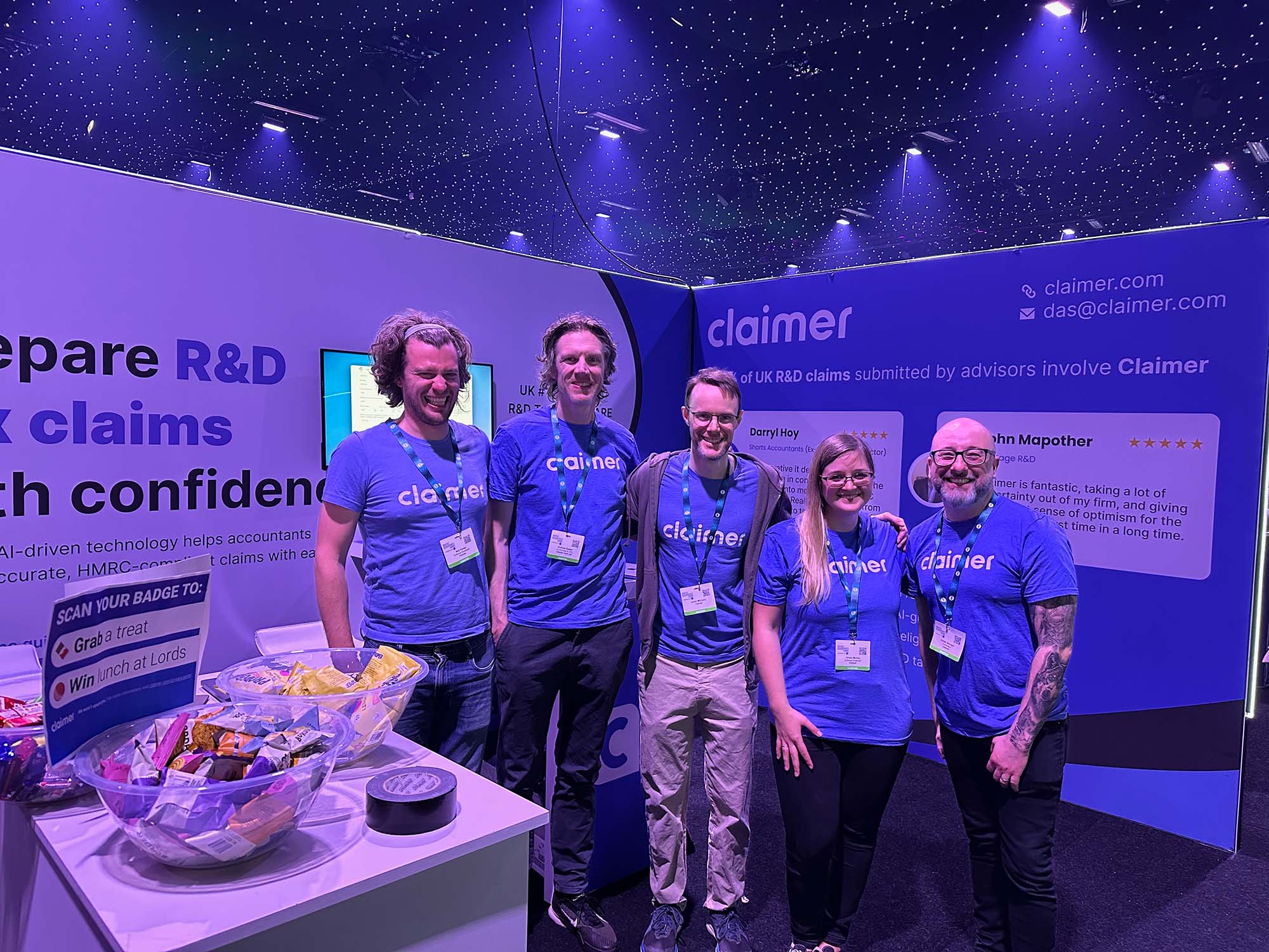 Claimer Stand at Digital Accountancy Show